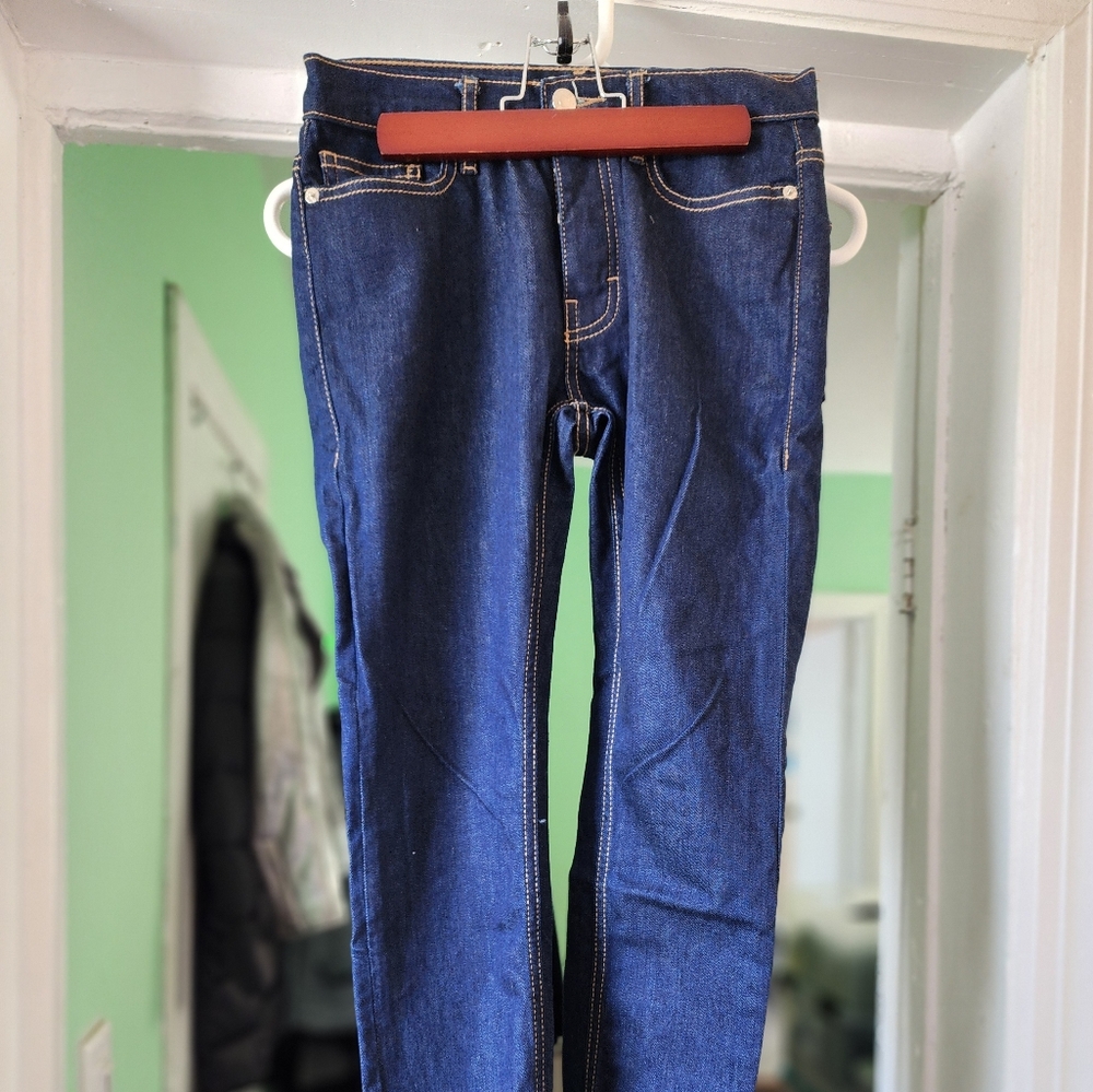 TopMan women's stretchy skinny jeans.